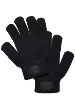 Хлопковые перчатки URBAN CLASSICS " Urban Classics Unisex Knit Gloves Kids", черный