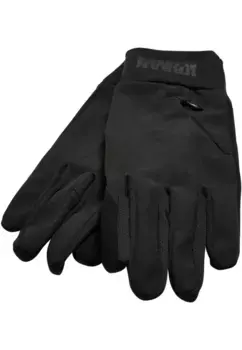Хлопковые перчатки URBAN CLASSICS " Urban Classics Unisex Logo Cuff Performance Gloves", черный