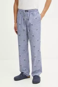 Хлопковые пижамные брюки Polo Ralph Lauren, синий