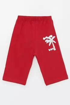Хлопковые пижамные штаны Lc Waikiki, красный