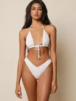 Хлопковые плавки бикини Lulu с зигзагами Montce, цвет Seychelles