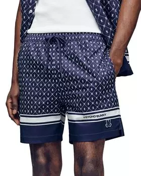 Хлопковые плавки Hunter AOP 5.75" Psycho Bunny, синий