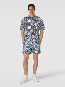 Хлопковые плавки с принтом по всей поверхности Tommy Jeans, черный