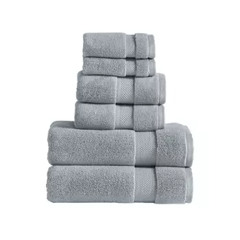 Хлопковые полотенца Modern Threads 6 шт, дымчатый