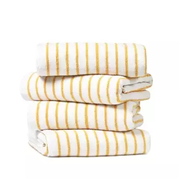 Хлопковые полотенца в полоску Cabana для бассейна и пляжа ienjoy Home, цвет Yellow