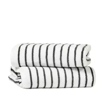 Хлопковые полотенца в полоску Cabana для бассейна и пляжа ienjoy Home, цвет Slate