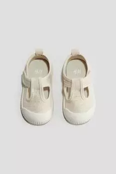 Хлопковые сандалии H&M, бежевый