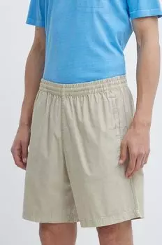 Хлопковые шорты adidas Originals, бежевый