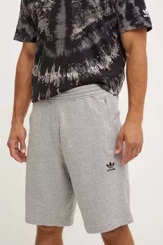 Хлопковые шорты adidas Originals, серый