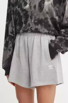 Хлопковые шорты adidas Originals, серый