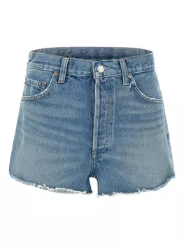 Хлопковые шорты AGOLDE, синий