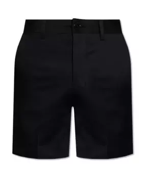 Хлопковые шорты Ami Paris, черный