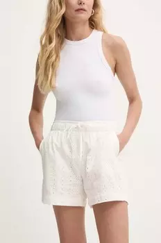 Хлопковые шорты Answear Lab, белый