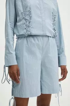 Хлопковые шорты Answear Lab, синий