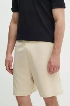 Хлопковые шорты Armani Exchange, бежевый
