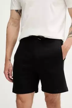 Хлопковые шорты Armani Exchange, черный