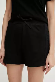 Хлопковые шорты Armani Exchange, черный