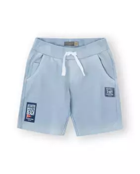 Хлопковые шорты-бермуды для мальчиков светло-голубого цвета Canada House, голубой