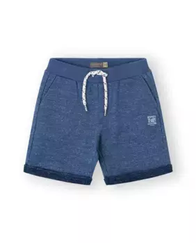 Хлопковые шорты-бермуды для мальчиков в крапчатый синий цвет индиго Canada House, синий индиго