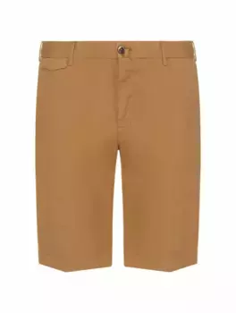 Хлопковые шорты-бермуды Pantaloni Torino, коричневый