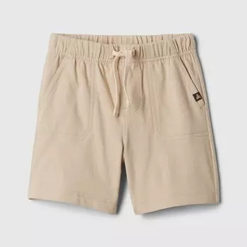 Хлопковые шорты-бермуды с завязками на шнурке Gap, бежевый