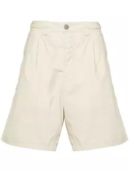 Хлопковые шорты-бермуды со средней посадкой Stone Island, бежевый
