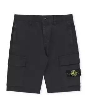 Хлопковые шорты бермуды Stone Island, синий