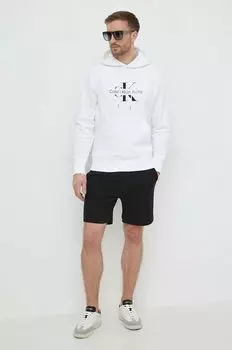 Хлопковые шорты Boss Orange, черный