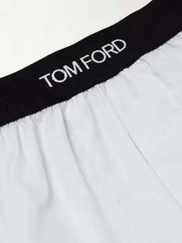 Хлопковые шорты-боксеры TOM FORD, серый