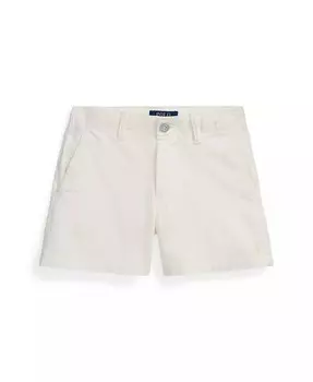 Хлопковые шорты чинос для больших девочек Polo Ralph Lauren, белый