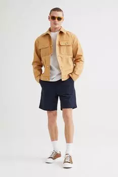 Хлопковые шорты чинос стандартного кроя H&M, темно-синий