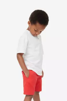 Хлопковые шорты-чиносы H&M, красный
