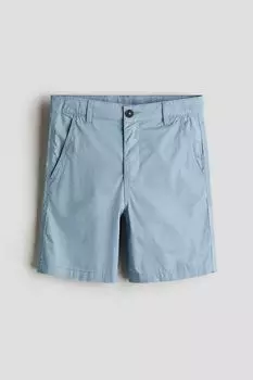 Хлопковые шорты-чиносы H&M, синий