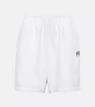 Хлопковые шорты Cities Paris BALENCIAGA, белый