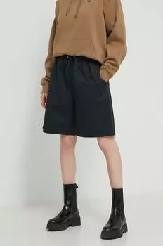 Хлопковые шорты Converse, черный