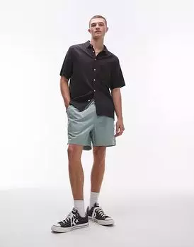 Хлопковые шорты Dickies Pelican Rapids светло-зеленого цвета