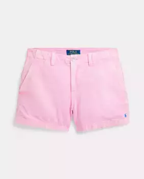 Хлопковые шорты для девочек в китайском стиле Polo Ralph Lauren, светло-розовый