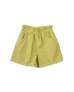 Хлопковые шорты для девочки на резинке на талии Knot, желтый
