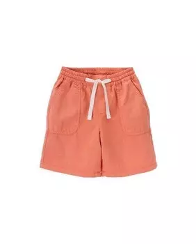 Хлопковые шорты для мальчика на резинке на талии Knot, оранжевый
