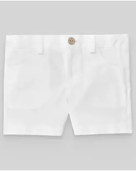 Хлопковые шорты для мальчика с петлями на талии PAZ Rodrguez, белый