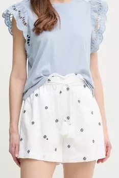 Хлопковые шорты Edna Pepe Jeans, белый