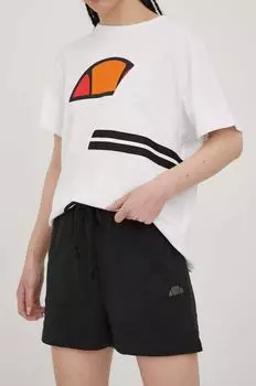 Хлопковые шорты Ellesse, черный