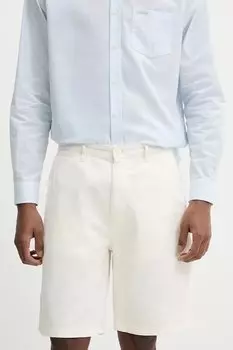 Хлопковые шорты Guess Jeans, бежевый