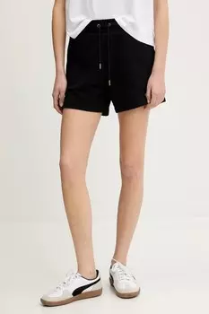 Хлопковые шорты Guess Jeans, черный