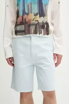 Хлопковые шорты Guess Jeans, синий