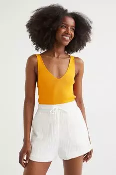 Хлопковые шорты H&M, белый