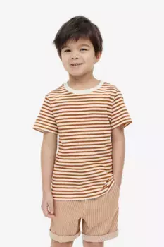 Хлопковые шорты H&M, коричневый