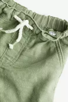 Хлопковые шорты H&M, зеленый