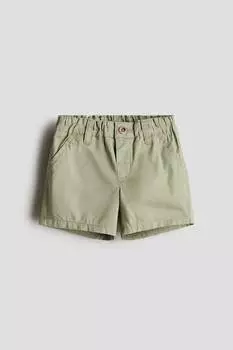 Хлопковые шорты H&M, зеленый