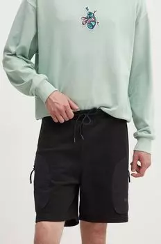 Хлопковые шорты Hugo, черный